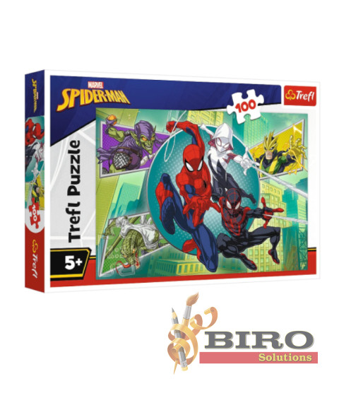 Puzzle 100 - Spider mask / Disney Marvel Spiderman, cod 1674D